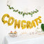 13" Ready-To-Use Shiny Gold "Congrats" Mylar Foil Balloon Banner Sign