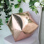 14" 4D Rose Gold Cube Shaped Mylar Foil Helium Air Balloons - Linen Luxes