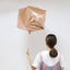 14" 4D Rose Gold Cube Shaped Mylar Foil Helium Air Balloons - Linen Luxes