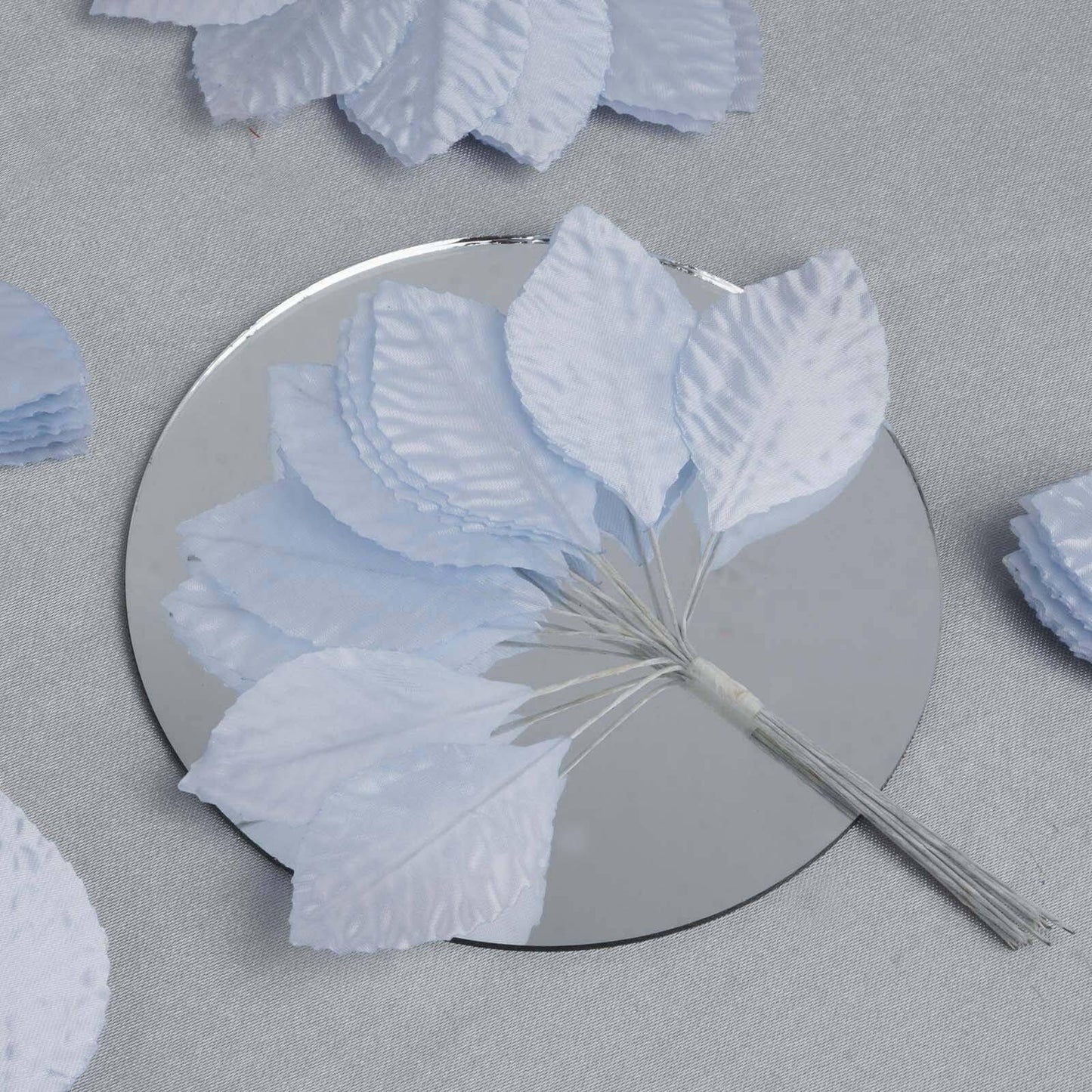 144 Light Blue Burning Passion Leaves - Linen Luxes