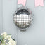 15" Mirrored Silver Disco Ball Mylar Reusable Foil Helium Air Balloon - Linen Luxes