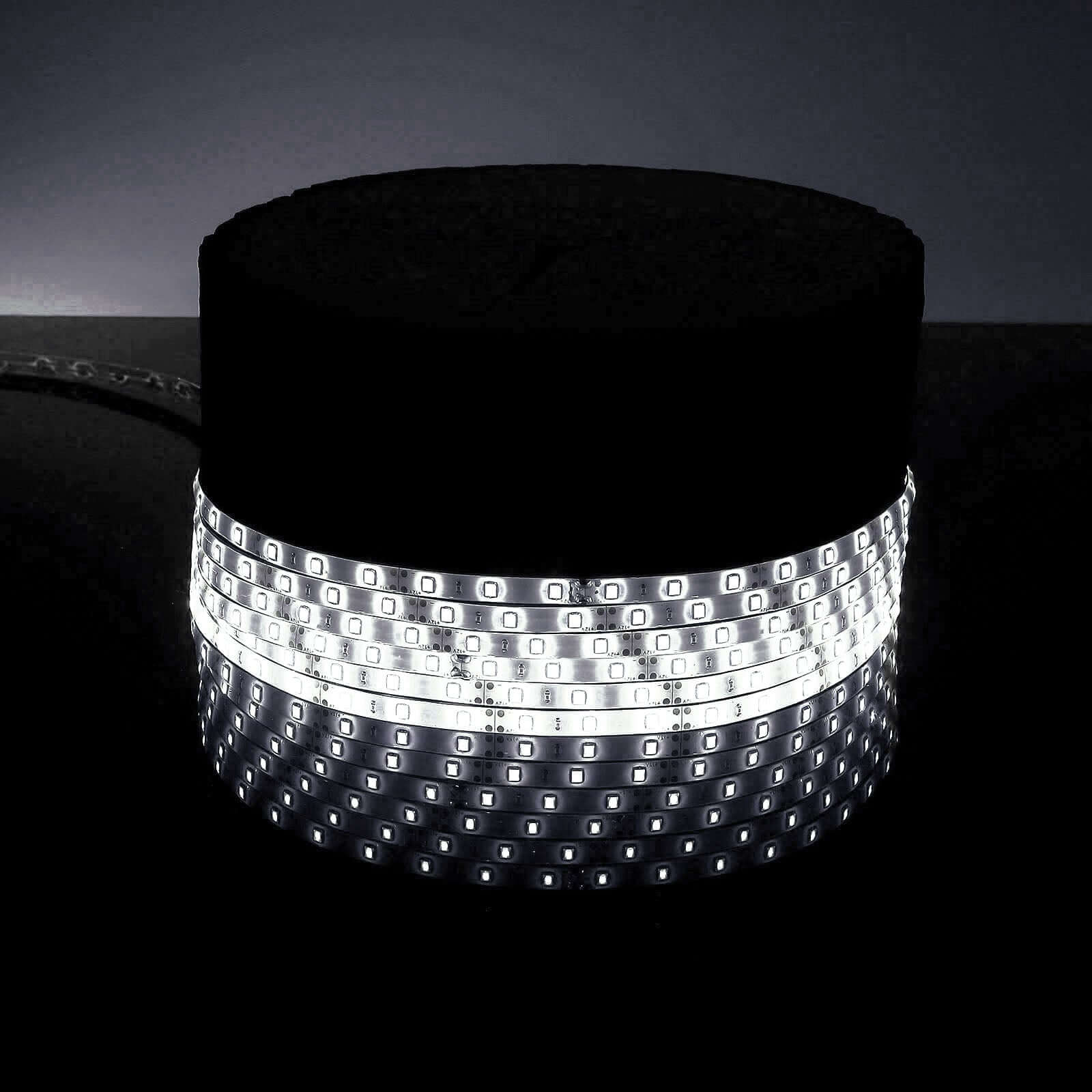 16ft Super Bright Cool White 300 LED Flexible Strip Lights With Adhesive - Linen Luxes