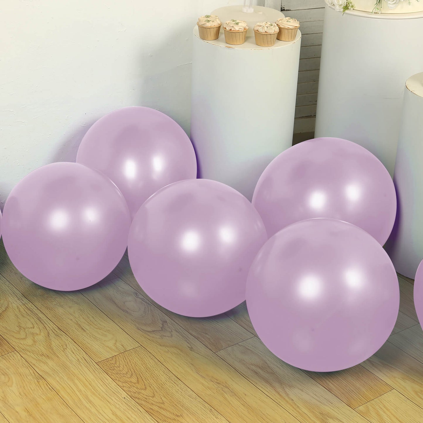 10 Pack Lavender Lilac Biodegradable Balloons, 18" Thickened Extra Strong Eco-friendly Latex Helium Party Balloons