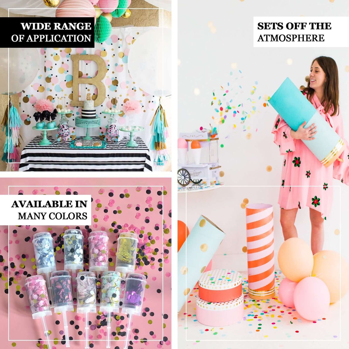 18G Bag Tissue Paper and Foil Table Confetti Mix, Purple Theme Festive Balloon Decor Blue, Gold, Royal Blue, White - Linen Luxes