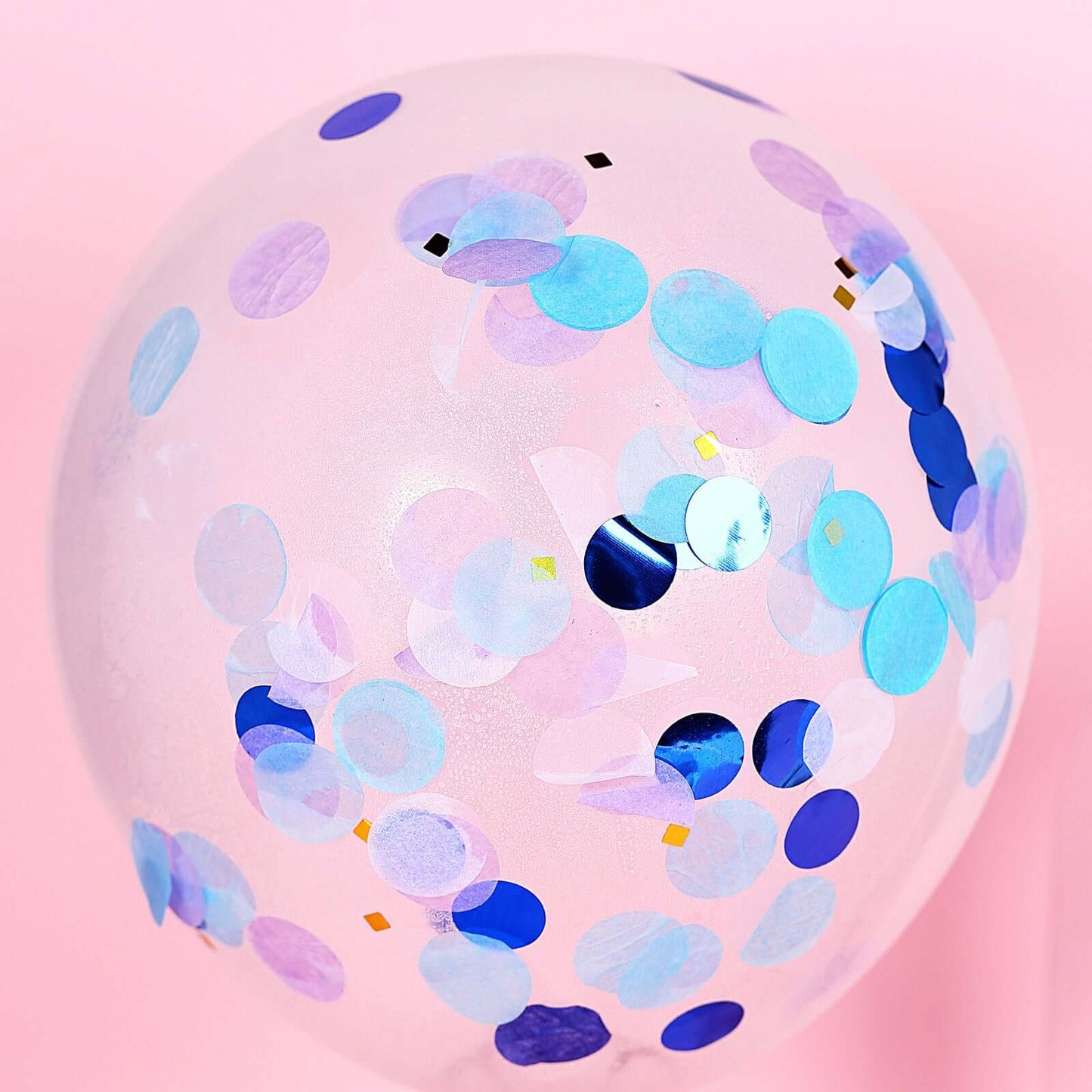 18G Bag Tissue Paper and Foil Table Confetti Mix, Purple Theme Festive Balloon Decor Blue, Gold, Royal Blue, White - Linen Luxes