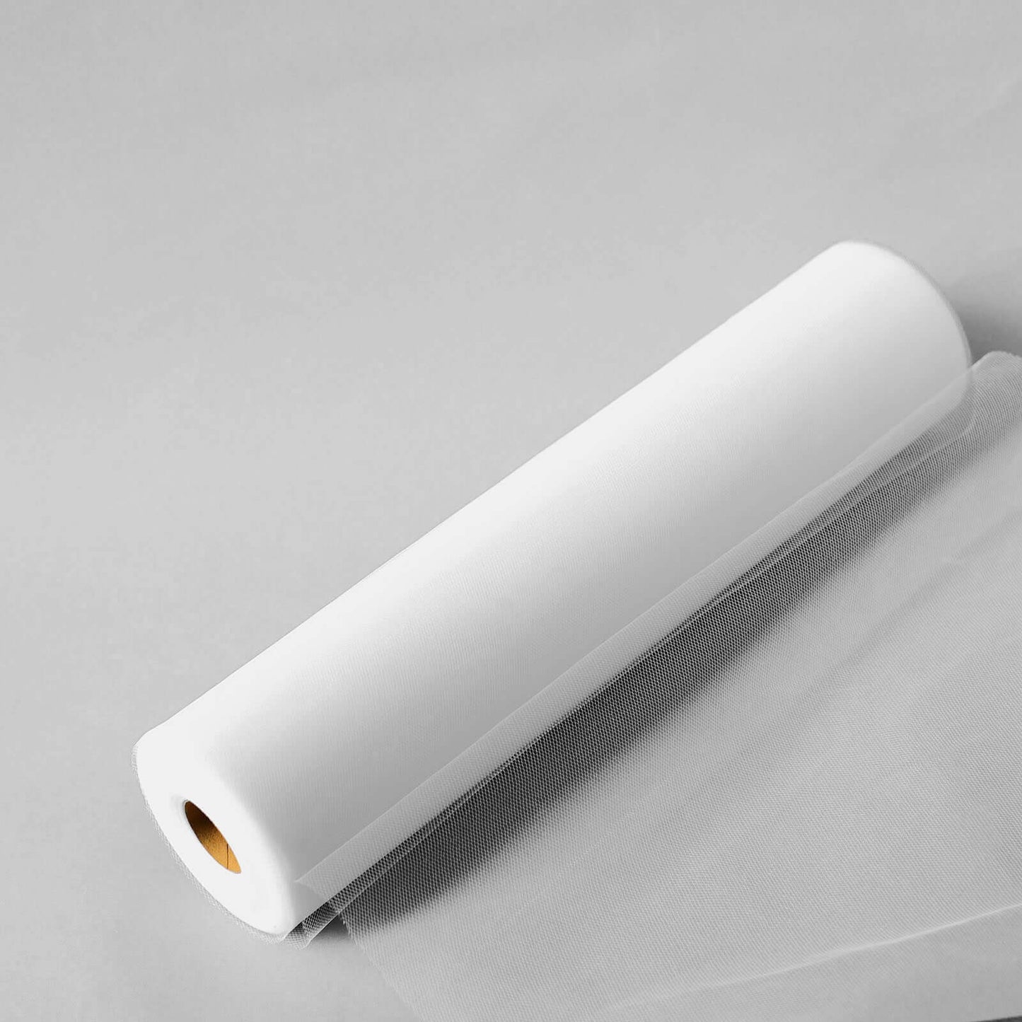 18"x100 Yards White Tulle Fabric Bolt, Sheer Fabric Spool Roll For Crafts - Linen Luxes