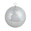 2 Pack 10" Silver Foam Disco Mirror Ball With Hanging Swivel Ring, Holiday Party Decor - Linen Luxes