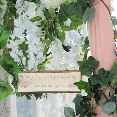 2 Pack 10"x4" Natural Blank Hanging DIY Wood Sign, Rectangle Wood Plaques - Linen Luxes