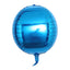 2 Pack 14" 4D Royal Blue Sphere Mylar Foil Helium or Air Balloons - Linen Luxes