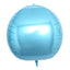 2 Pack 18" 4D Metallic Blue Sphere Mylar Foil Helium or Air Balloons - Linen Luxes
