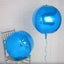2 Pack 18" 4D Royal Blue Sphere Mylar Foil Helium or Air Balloons - Linen Luxes