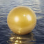 2 Pack 20" Inflatable Gold Decorative Balls - Round Vinyl Pool and Party Balls, Lightweight & Fun