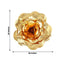 2 Pack 20" Large Metallic Gold Real Touch Artificial Foam DIY Craft Roses - Linen Luxes