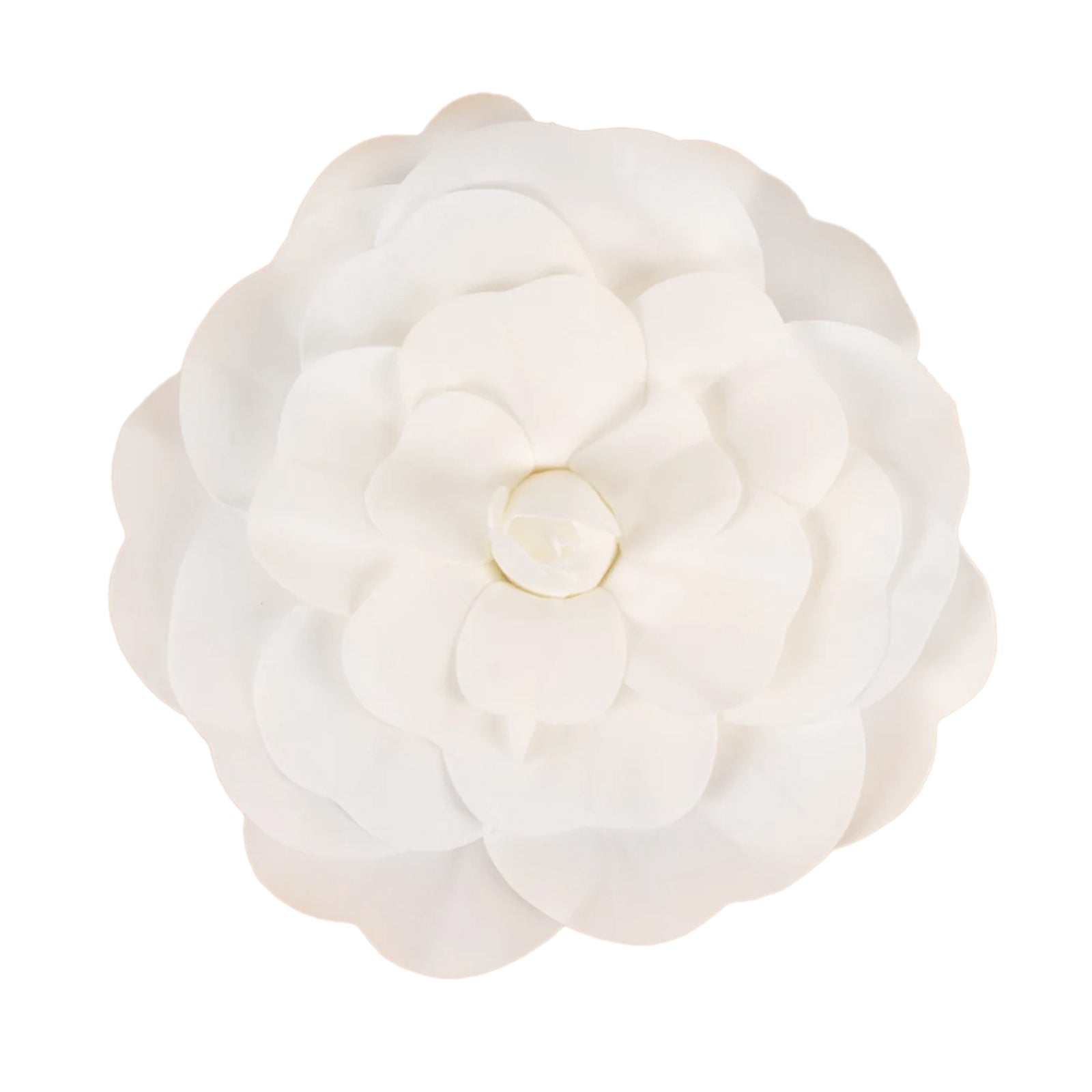 2 Pack 20" Large White Real Touch Artificial Foam DIY Craft Roses - Linen Luxes