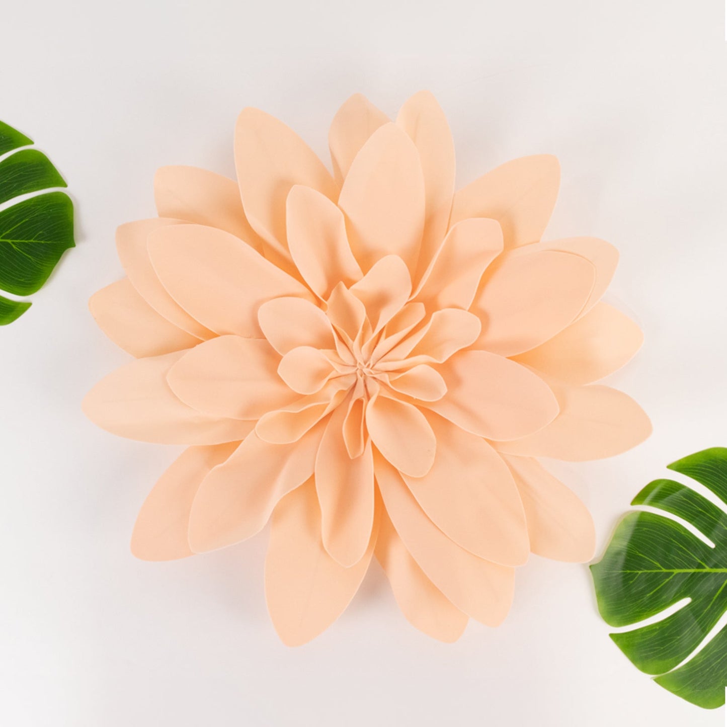 2 Pack 24" Blush Real - Like Soft Foam Craft Daisy Flower Heads - Linen Luxes