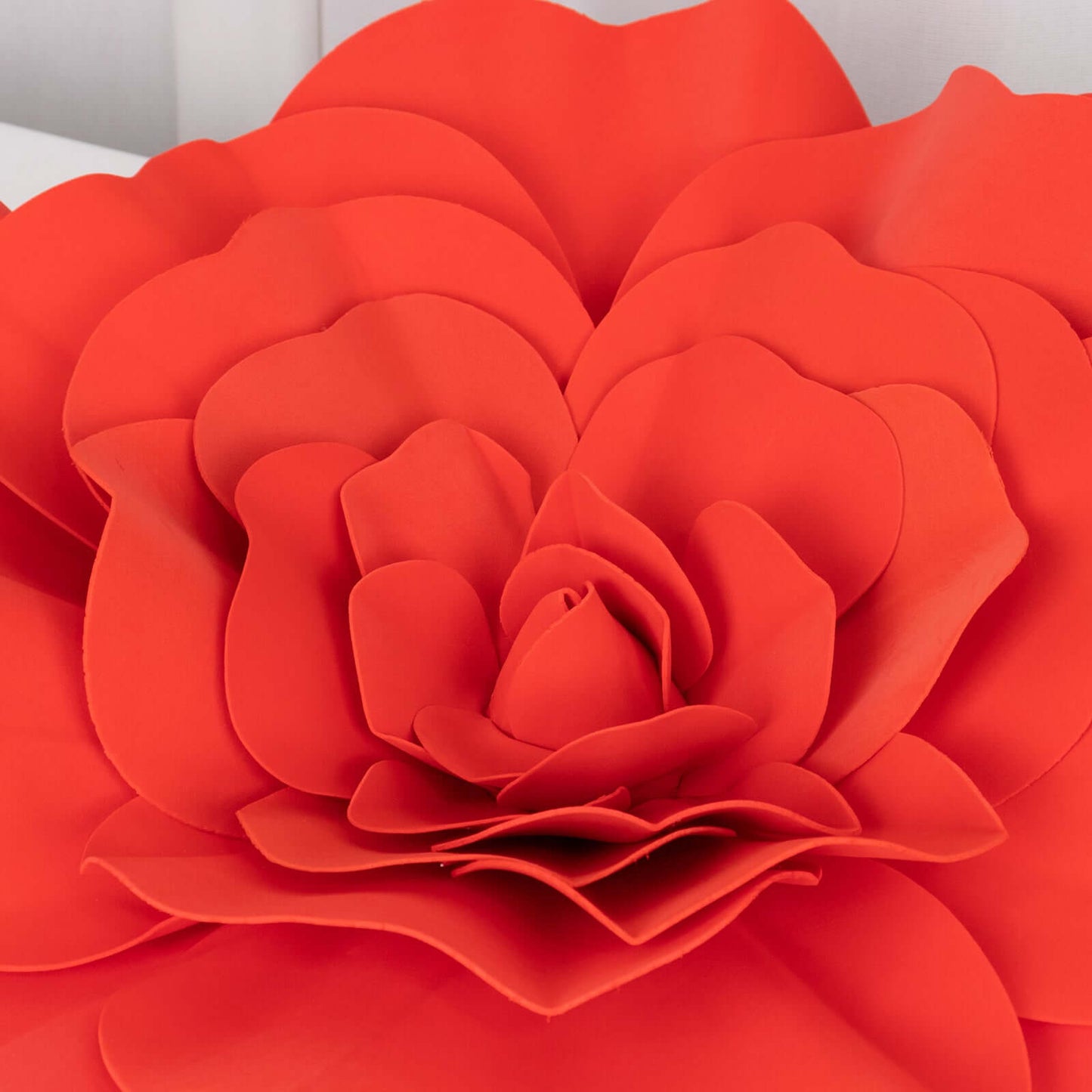 2 Pack 24" Large Red Real Touch Artificial Foam DIY Craft Roses - Linen Luxes