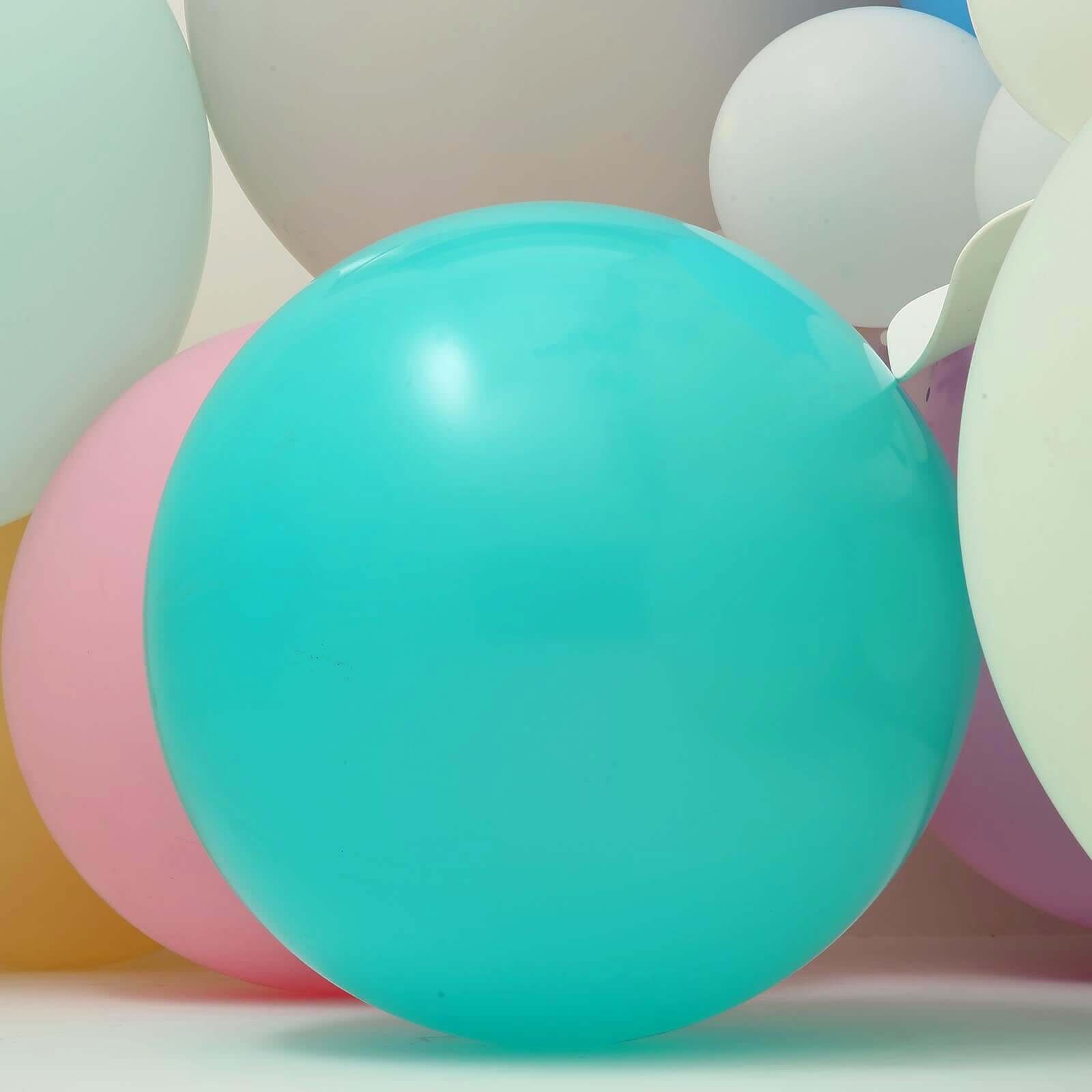 2 Pack 32" Large Balloons Helium or Air Latex Balloons Turquoise - Linen Luxes