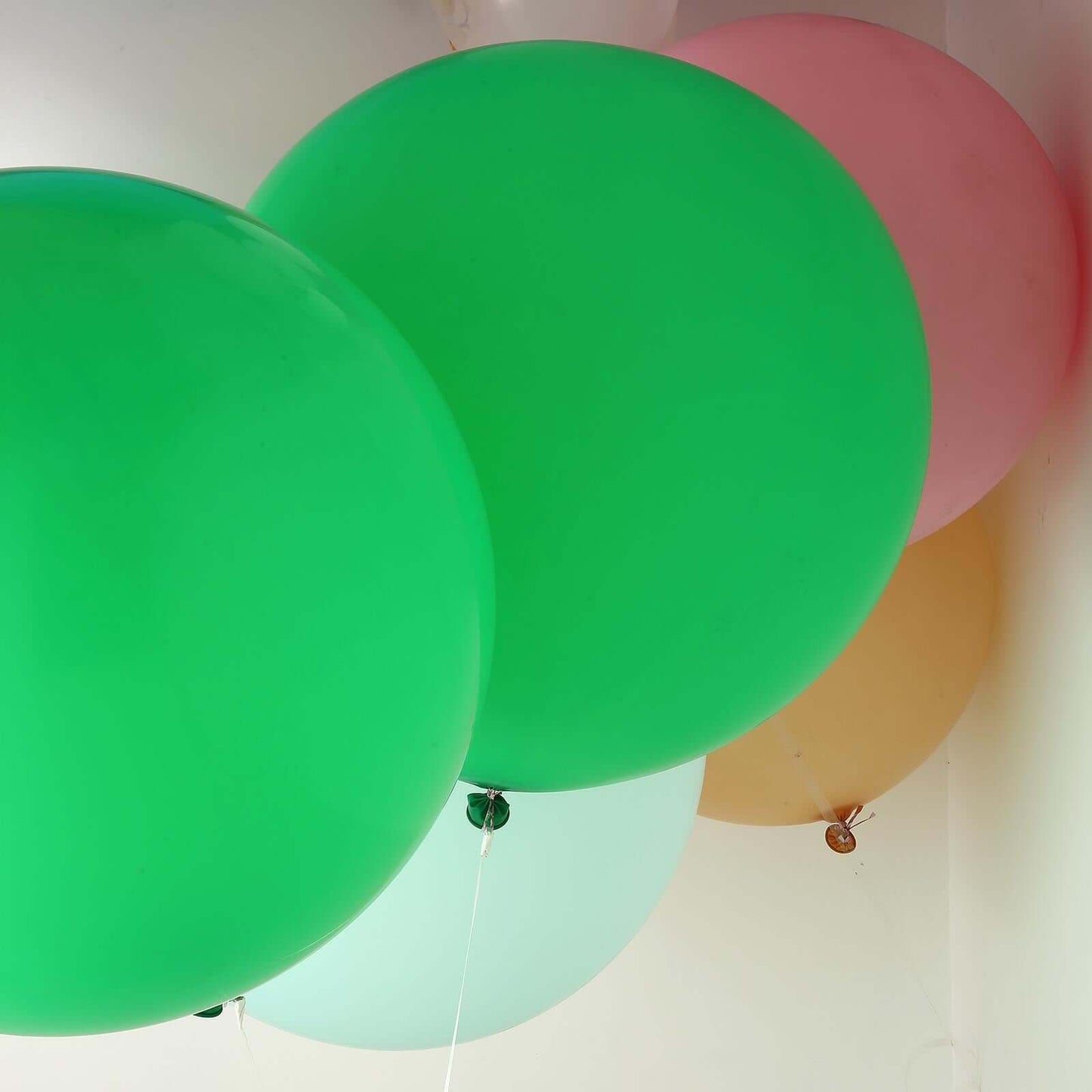 2 Pack 32" Large Matte Green Helium or Air Premium Latex Balloons - Linen Luxes