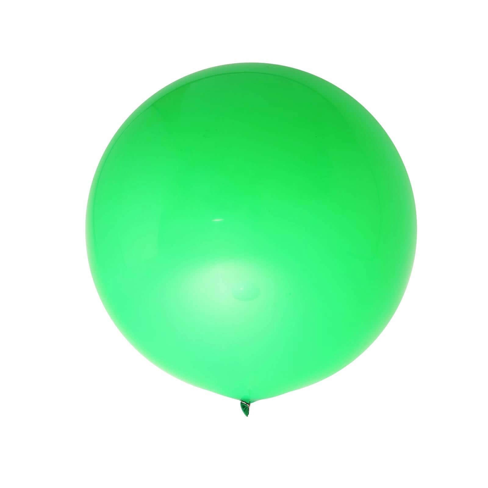 2 Pack 32" Large Matte Green Helium or Air Premium Latex Balloons - Linen Luxes