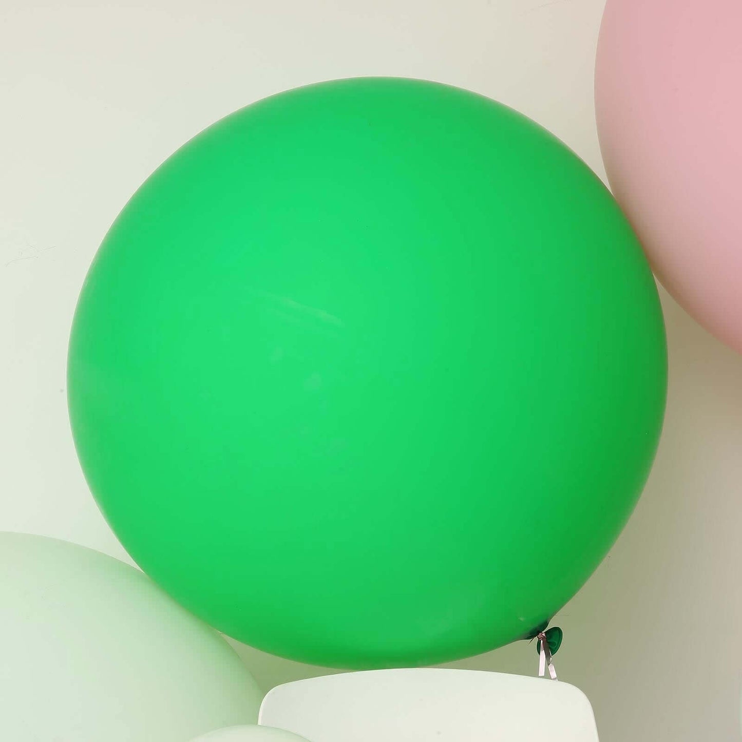 2 Pack 32" Large Matte Green Helium or Air Premium Latex Balloons - Linen Luxes
