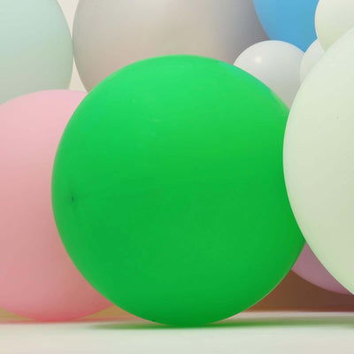 2 Pack 32" Large Matte Green Helium or Air Premium Latex Balloons - Linen Luxes