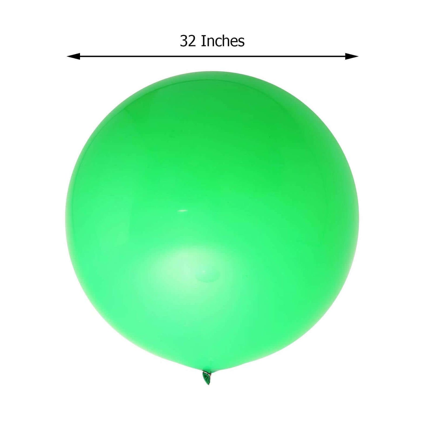 2 Pack 32" Large Matte Green Helium or Air Premium Latex Balloons - Linen Luxes