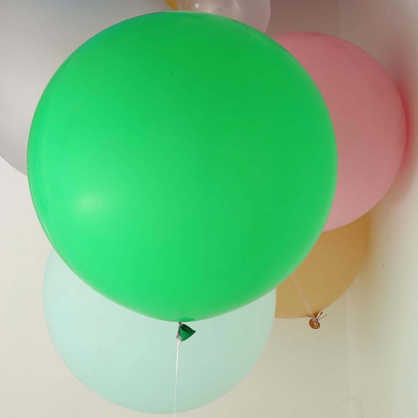 2 Pack 32" Large Matte Green Helium or Air Premium Latex Balloons - Linen Luxes