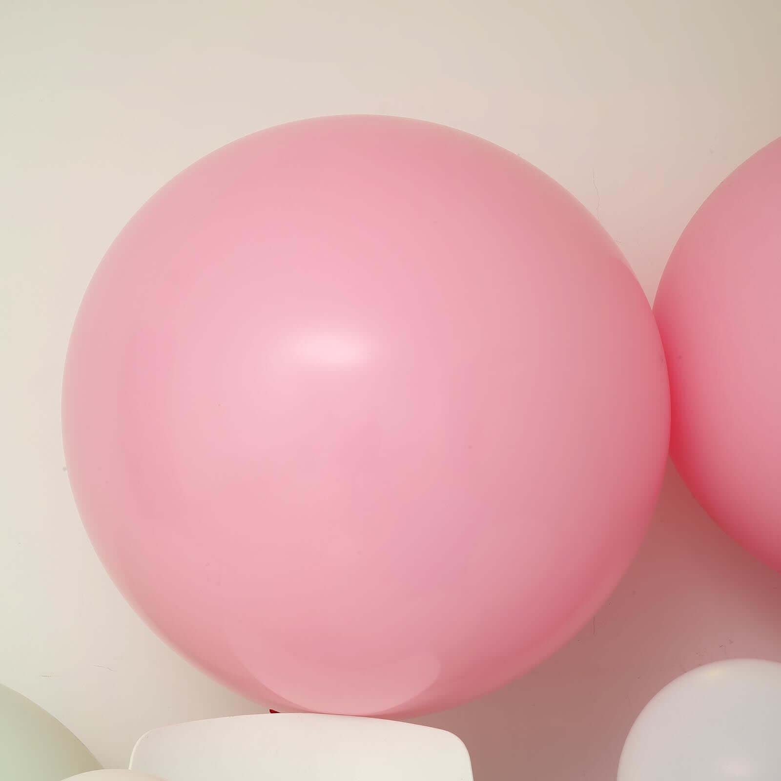 2 Pack 32" Large Matte Pastel Blush Helium or Air Latex Balloons - Linen Luxes