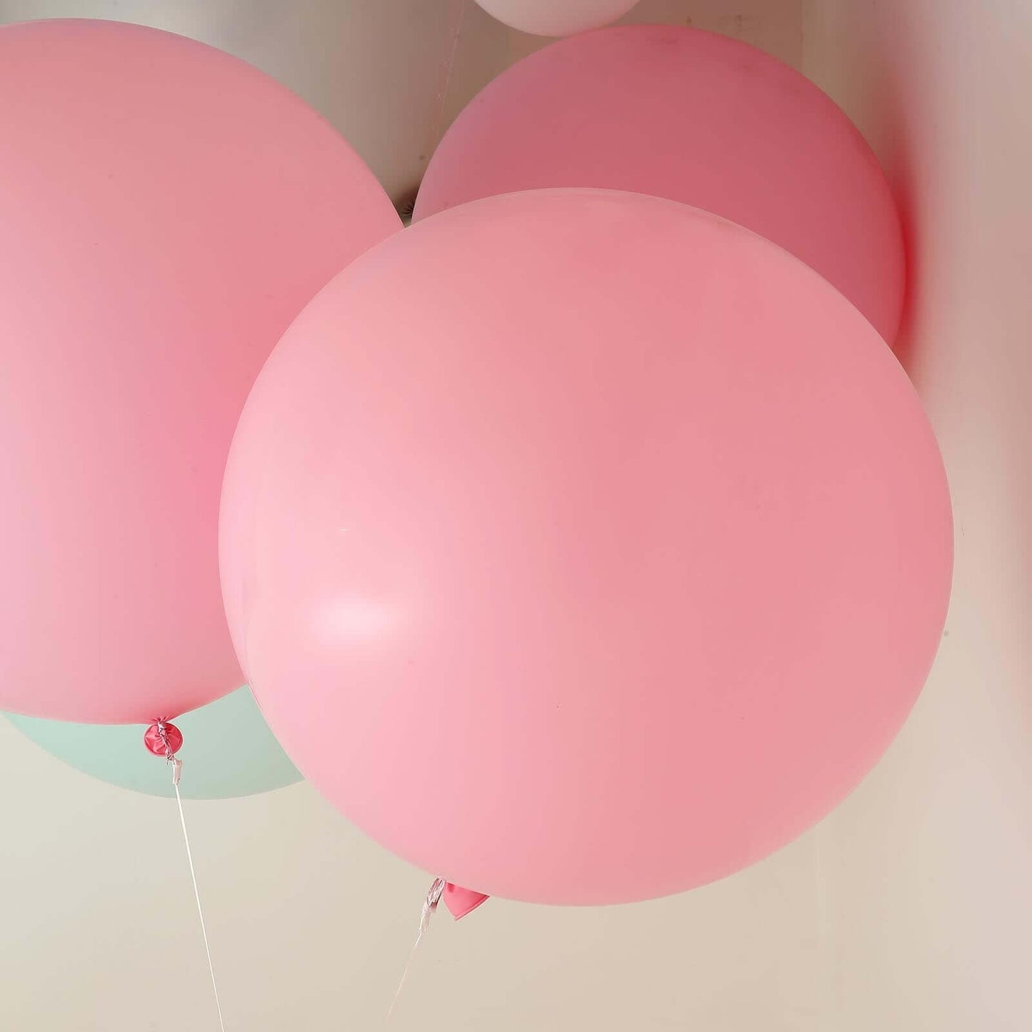 2 Pack 32" Large Matte Pastel Blush Helium or Air Latex Balloons - Linen Luxes