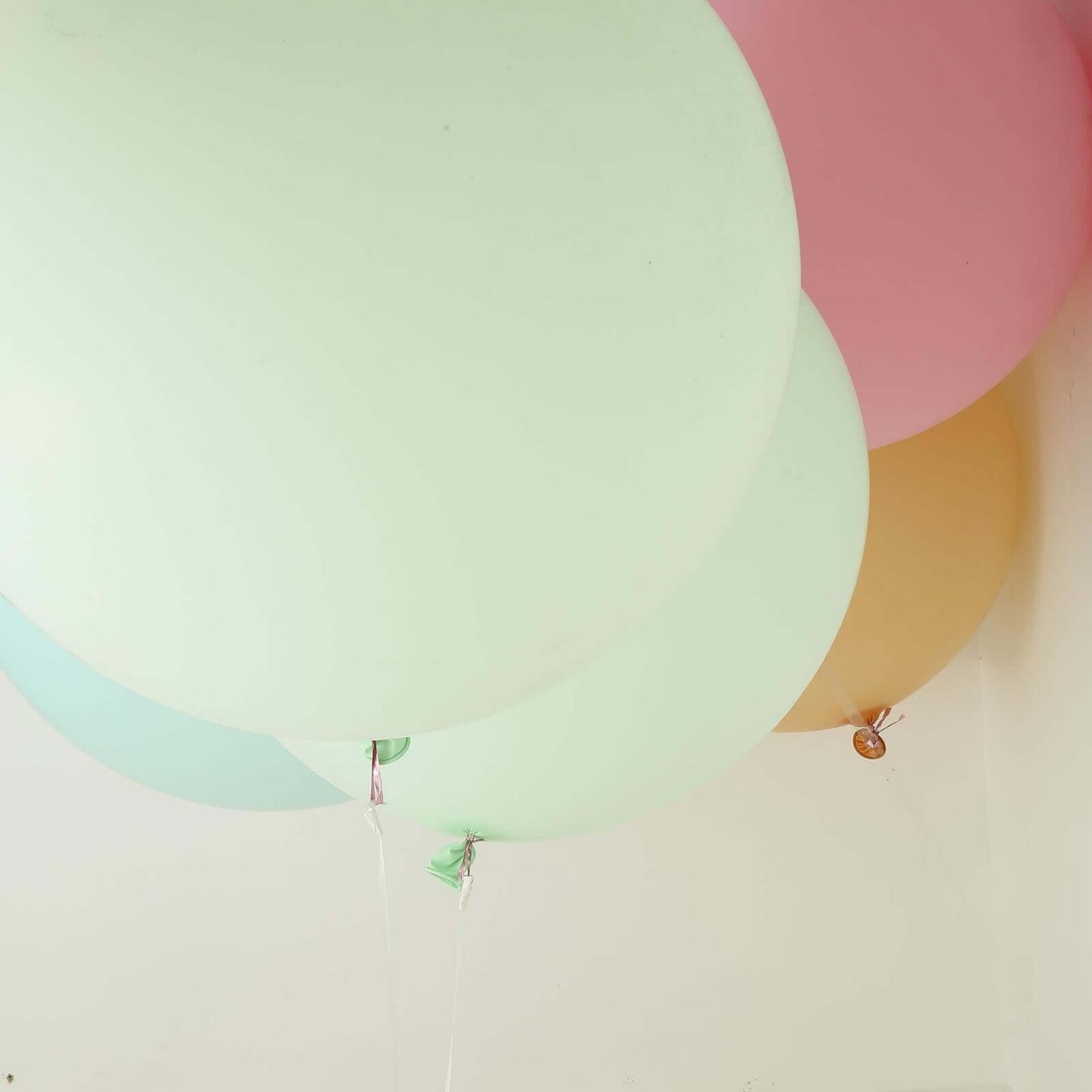 2 Pack 32" Large Matte Pastel Mint Helium Air Premium Latex Balloons - Linen Luxes