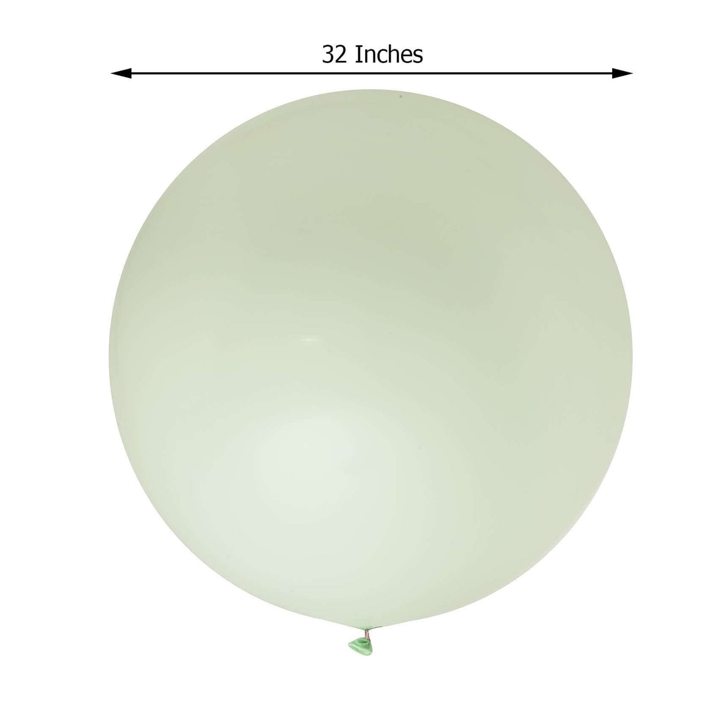2 Pack 32" Large Matte Pastel Mint Helium Air Premium Latex Balloons - Linen Luxes