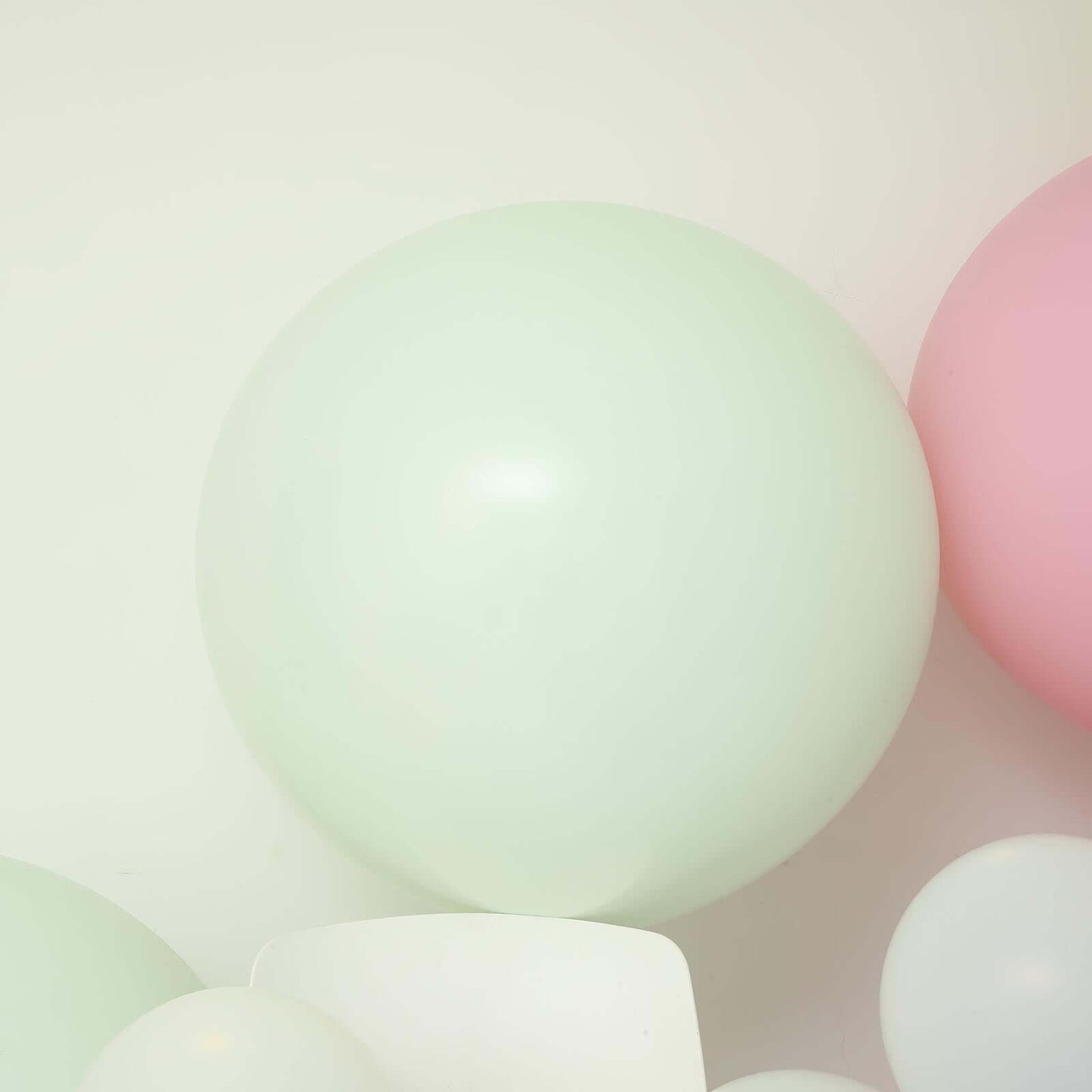 2 Pack 32" Large Matte Pastel Mint Helium Air Premium Latex Balloons - Linen Luxes