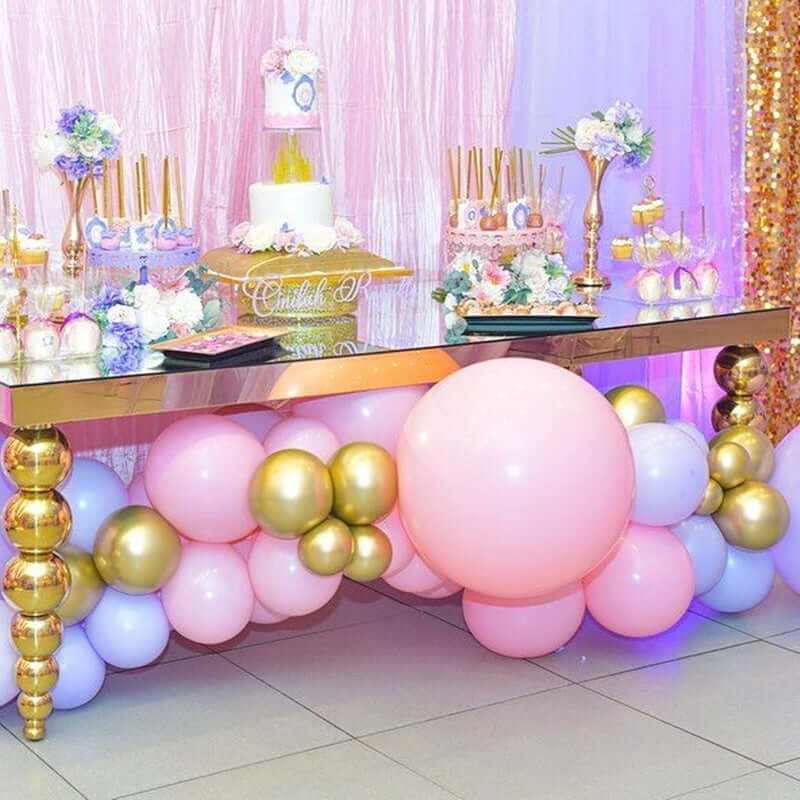 2 Pack 32" Large Matte Pastel Pink Helium Air Premium Latex Balloons - Linen Luxes