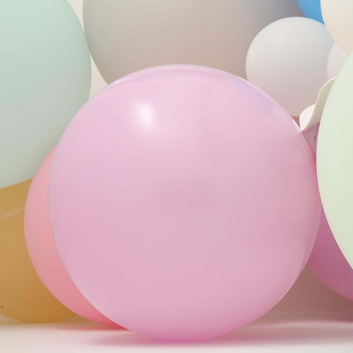 2 Pack 32" Large Matte Pastel Pink Helium Air Premium Latex Balloons - Linen Luxes