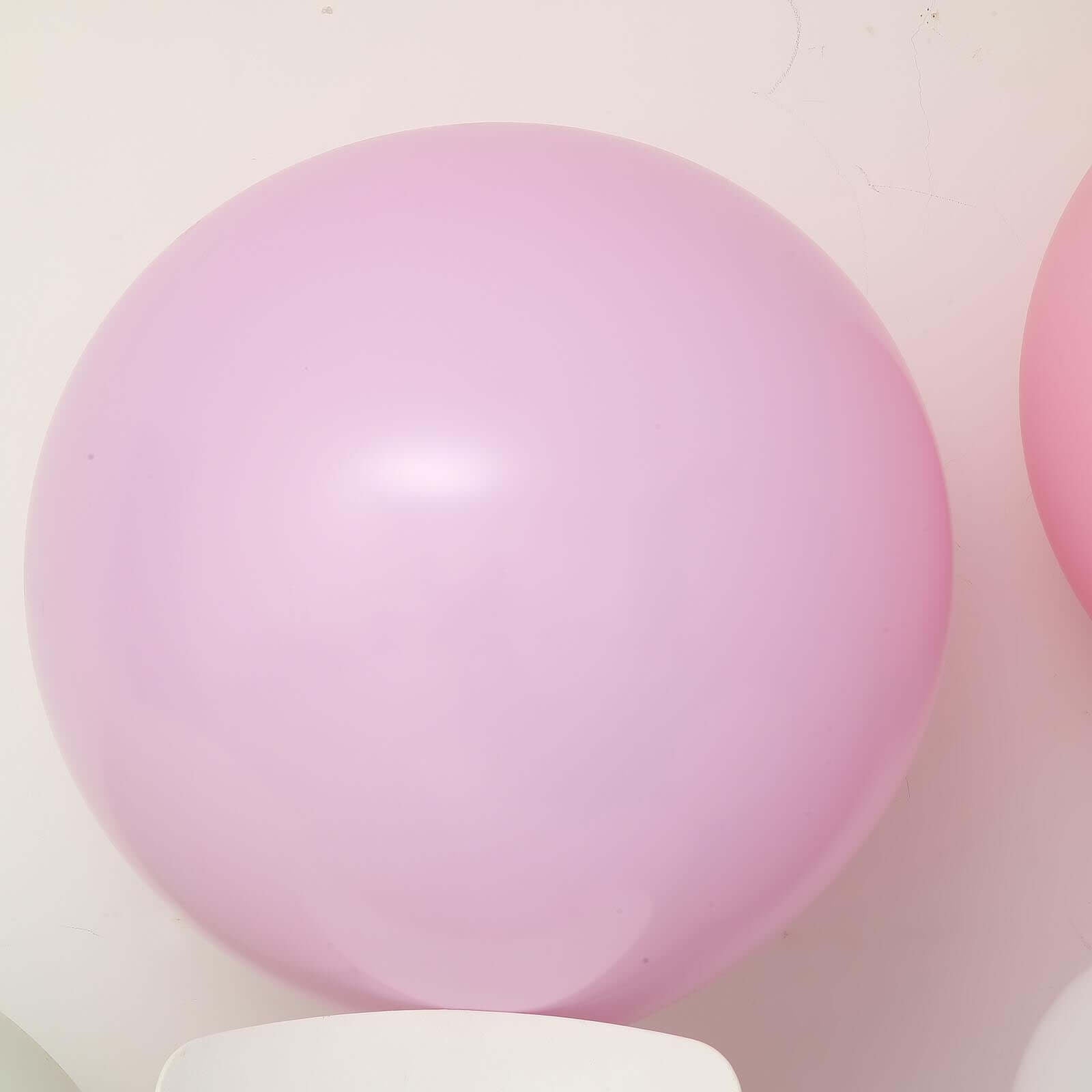 2 Pack 32" Large Matte Pastel Pink Helium Air Premium Latex Balloons - Linen Luxes