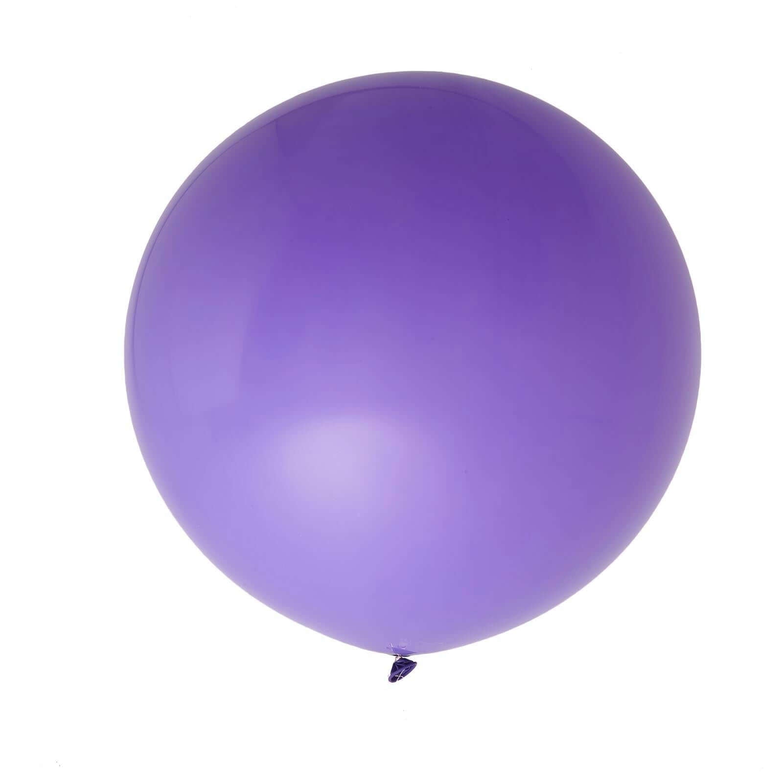 2 Pack 32" Large Matte Purple Helium or Air Premium Latex Balloons - Linen Luxes