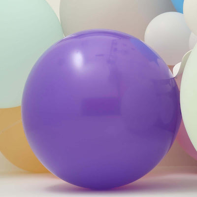 2 Pack 32" Large Matte Purple Helium or Air Premium Latex Balloons - Linen Luxes