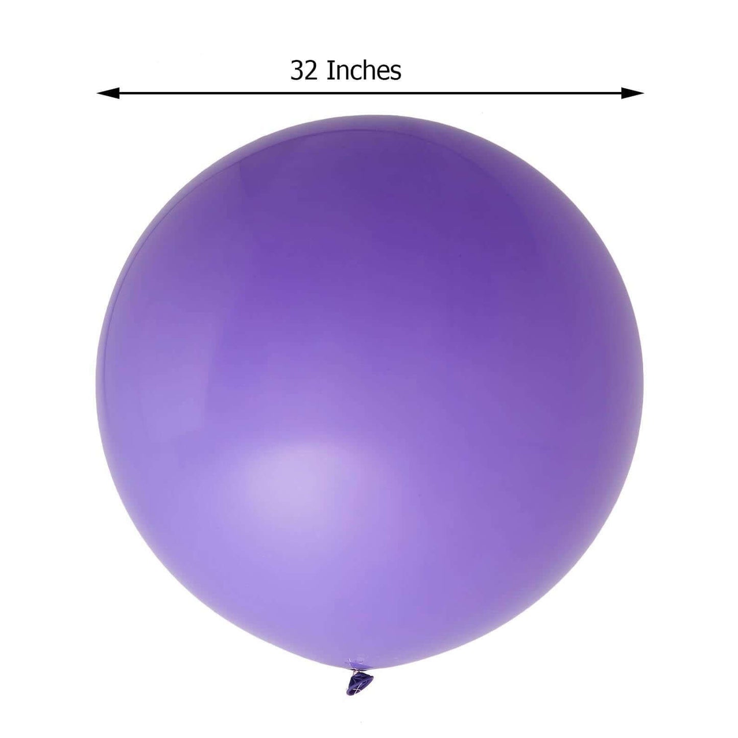 2 Pack 32" Large Matte Purple Helium or Air Premium Latex Balloons - Linen Luxes