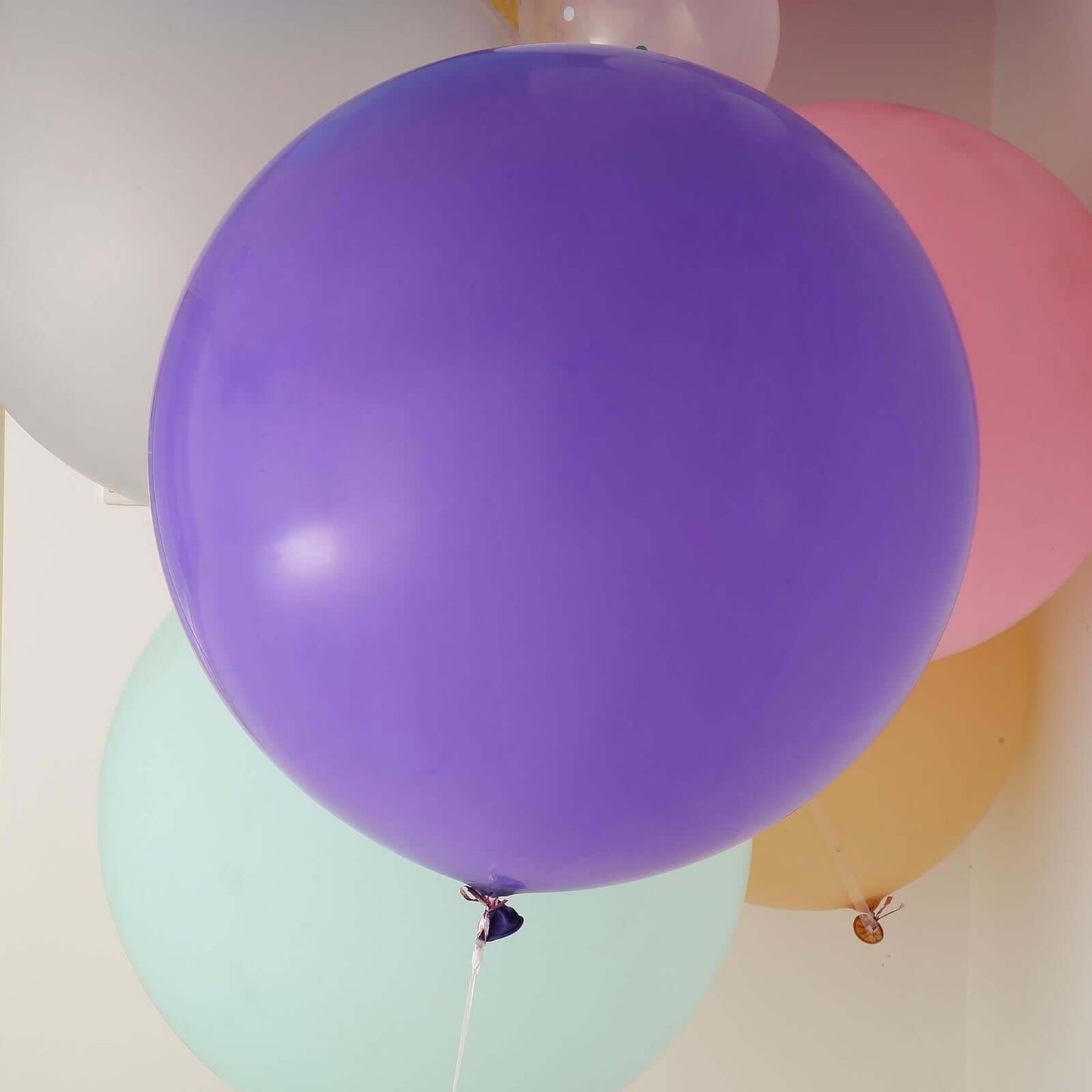 2 Pack 32" Large Matte Purple Helium or Air Premium Latex Balloons - Linen Luxes