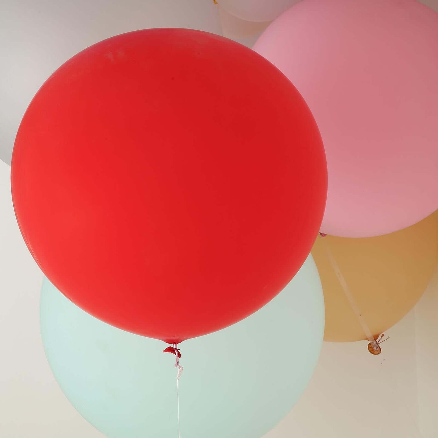 2 Pack 32" Large Matte Red Helium or Air Premium Latex Balloons - Linen Luxes