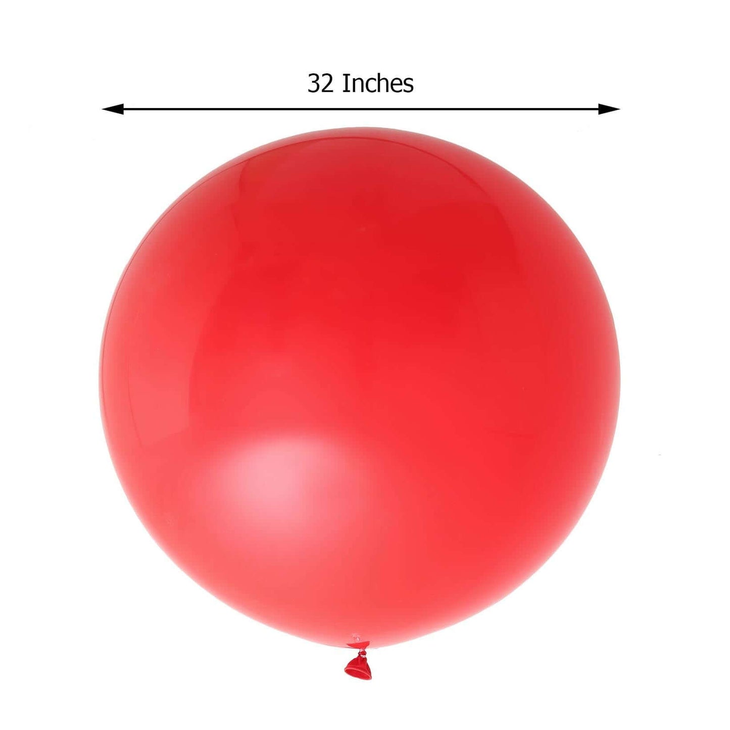 2 Pack 32" Large Matte Red Helium or Air Premium Latex Balloons - Linen Luxes