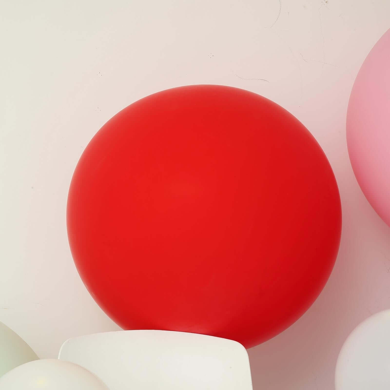 2 Pack 32" Large Matte Red Helium or Air Premium Latex Balloons - Linen Luxes