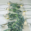 2 Pack 6ft Green Artificial Honey Locust Leaf Garland, Flexible Vine - Linen Luxes