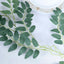 2 Pack 6ft Green Artificial Honey Locust Leaf Garland, Flexible Vine - Linen Luxes