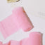 2 Pack 6yd Pink Silk - Like Chiffon Linen Ribbon Roll For Bouquets, Wedding Invitations Gift Wrapping - Linen Luxes