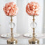 2 Pack 7" Dusty Rose Artificial Silk Rose Kissing Ball, Flower Ball - Linen Luxes