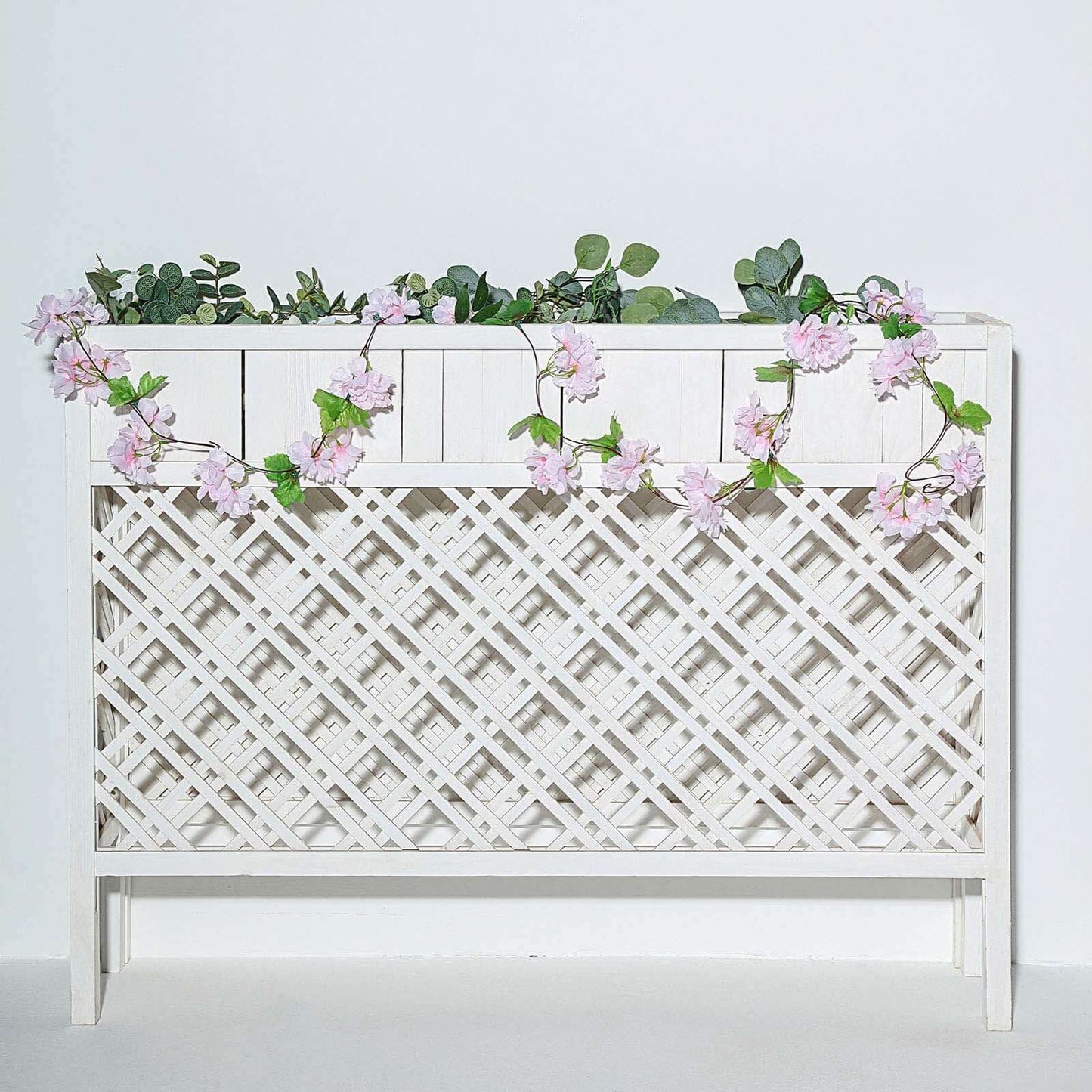 2 Pack 7ft Blush Artificial Cherry Blossom Flower Garland - Linen Luxes