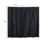 2 Pack Black Scuba Polyester Event Curtain Drapes, Durable Flame Resistant Backdrop Event Panels Wrinkle Free with Rod Pockets - 10ftx10ft - Linen Luxes