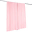 2 Pack Blush Scuba Polyester Event Curtain Drapes, Durable Flame Resistant Backdrop Event Panels Wrinkle Free with Rod Pockets - 10ftx10ft - Linen Luxes