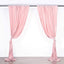 2 Pack Blush Scuba Polyester Event Curtain Drapes, Durable Flame Resistant Backdrop Event Panels Wrinkle Free with Rod Pockets - 10ftx10ft - Linen Luxes